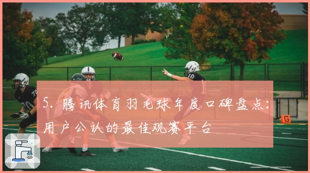 5. 腾讯体育羽毛球年度口碑盘点：用户公认的最佳观赛平台